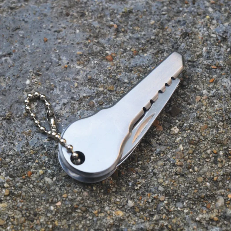 Карманный Многофункциональный складной ключ подвесной нож резак для наружного травления 1 шт. Новинка
