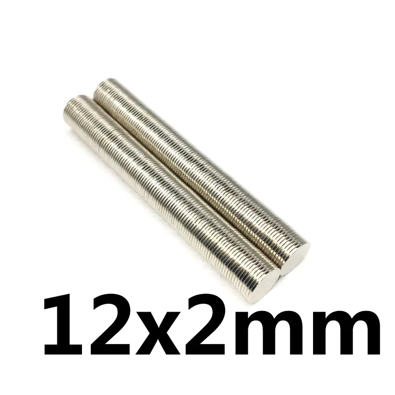 

500/1000/1500 pcs Neodymium 12 x 2mm N35 Mini Super Strong Rare Earth Fridge Permanet Magnet Small Round Magnet 12*2mm