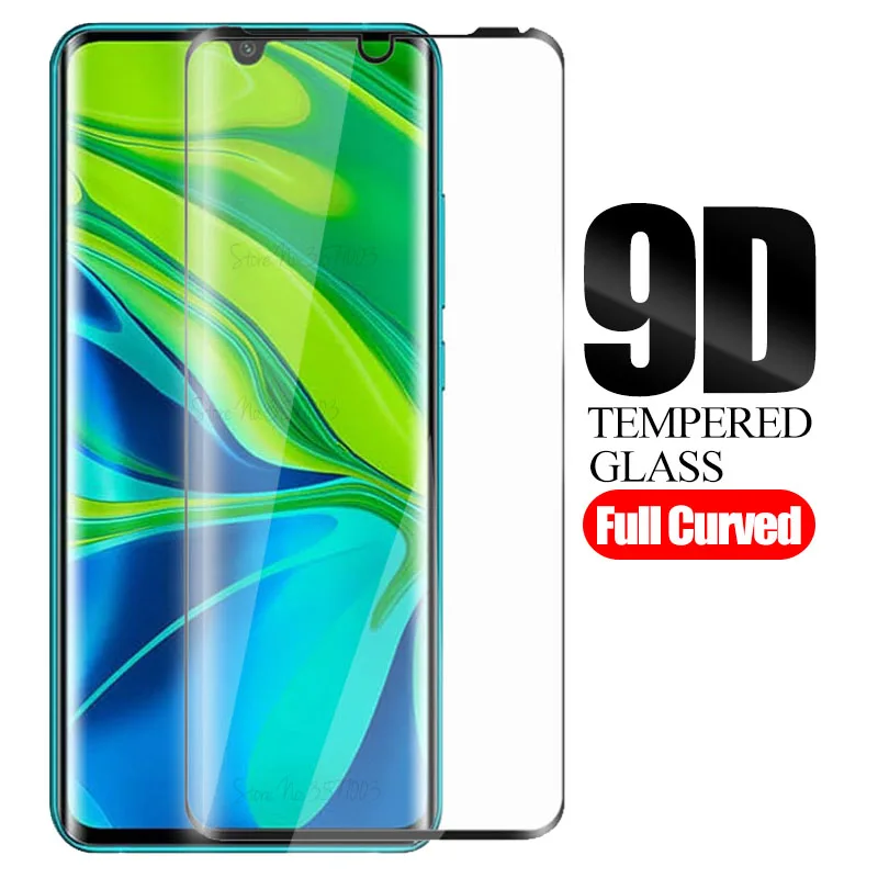 9D Full Curved protective glass for xiaomi mi note 10 cc9 pro safety Glass on xaomi xiomi note10 cc9pro tempered glas Film Cover