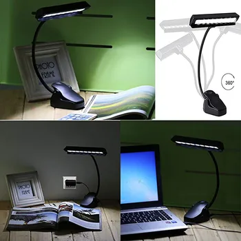 

Mini LED Clip on Adjustable Book Reading Light Lamp Super Bright Rechargeable Touch Table LED Desk Light Lamp Eye protection