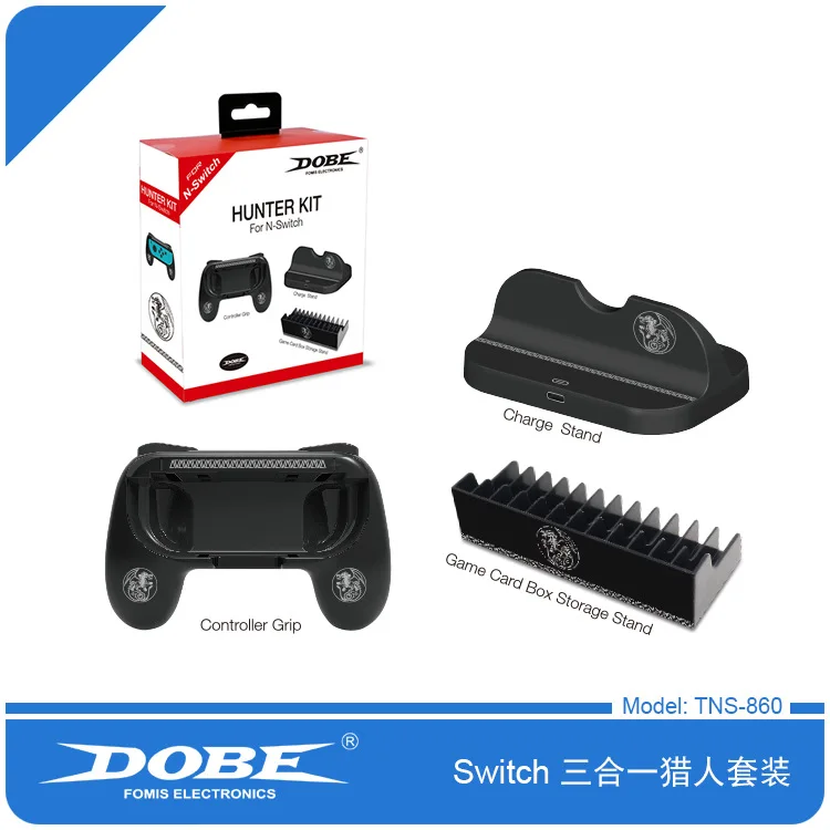 

Switch Hunter Set Small Handle/Host Fixed Charger/Game Box Holder Dobe Patented Product