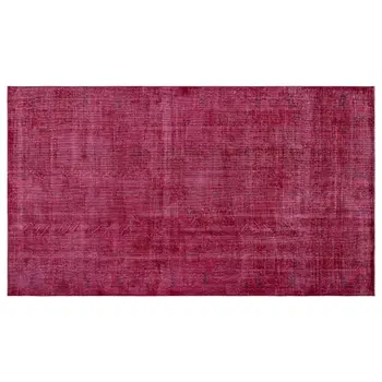 

Handmade Red Vintage Overdyed Turkish Area Rug 168x288 Cm-5'6''X9'5''