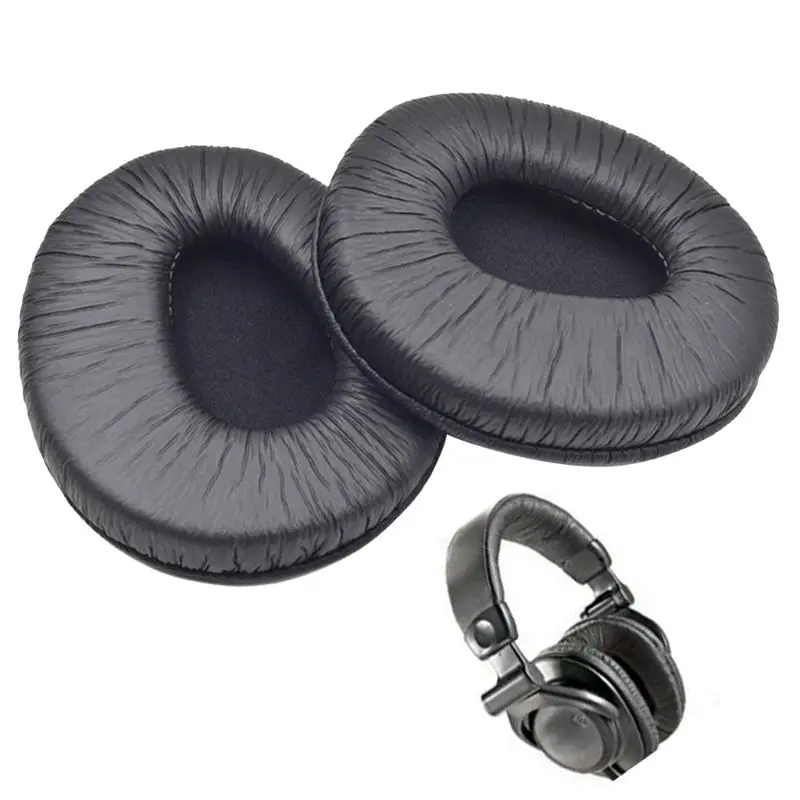 2 Ohrpolster Aus Kunstleder – Ersatz Für Sony MDR-7509 Kopfhörer – Schwarz, Bequem