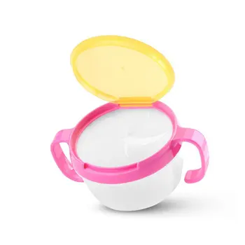 

Portable Dual Handle Durable Baby Snacks Cup Cute Baby Toddler No Spill Snack Snacker Bowl Cup Container