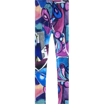 

female Causal Flower pants tight stretch elastic thin graffiti color printing leggings spring summer 2020 new slim fit trousers