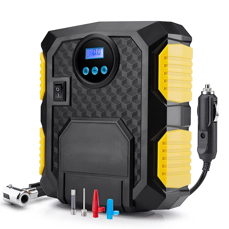 Koop Nieuwe Digitale Tire Inflator DC 12 Volt Auto Draagbare Luchtcompressor Pomp 150 PSI Auto Luchtcompressor voor Auto Motorfietsen fietsen