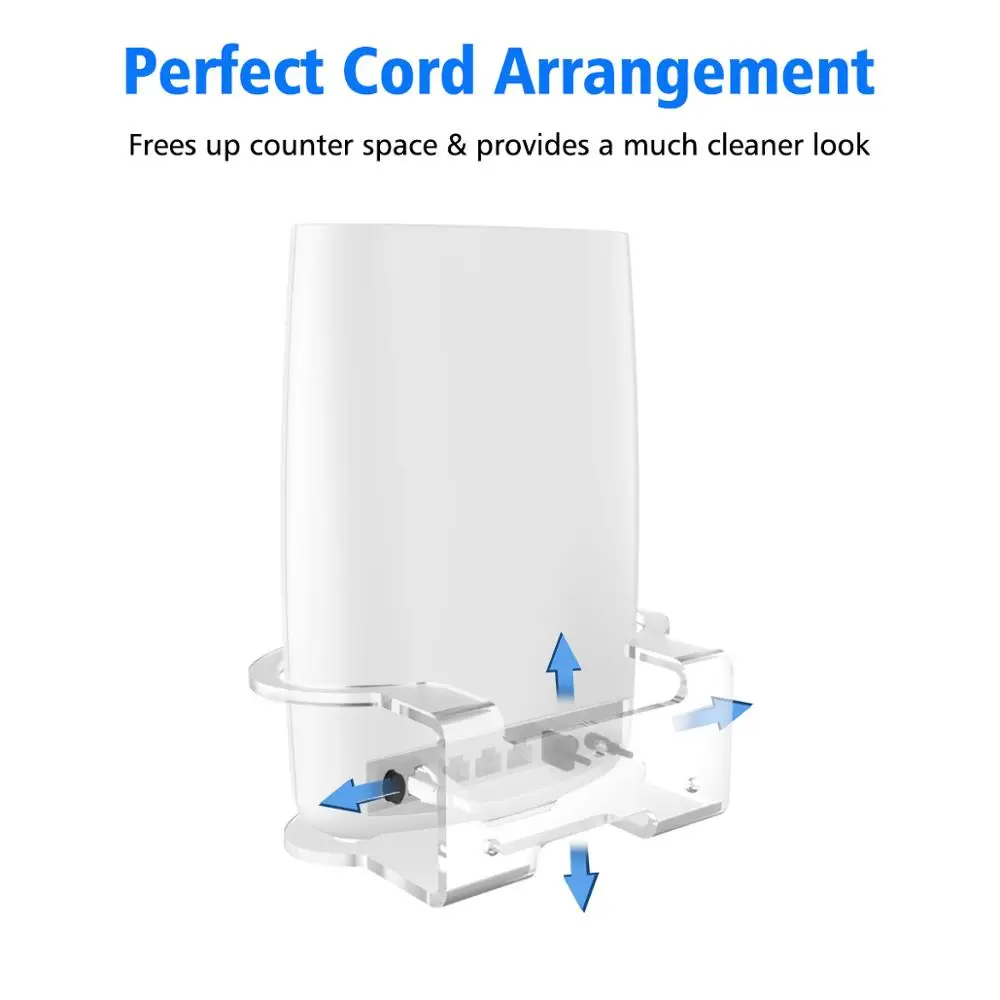 Бытовой прозрачный акриловый настенный крепкий кронштейн для Netgear Orbi WiFi маршрутизатор RBS40, RBK40, RBS50, RBK50, AC2200, AC3000