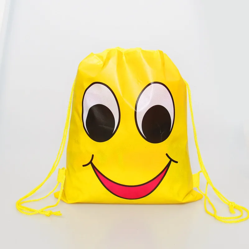 Emoji 1 шт., детский школьный рюкзак с рисунком Минни/Микки/принцессы/Марио/Человека-паука, вечерние подарочные сумки с единорогом - Цвет: Emoji