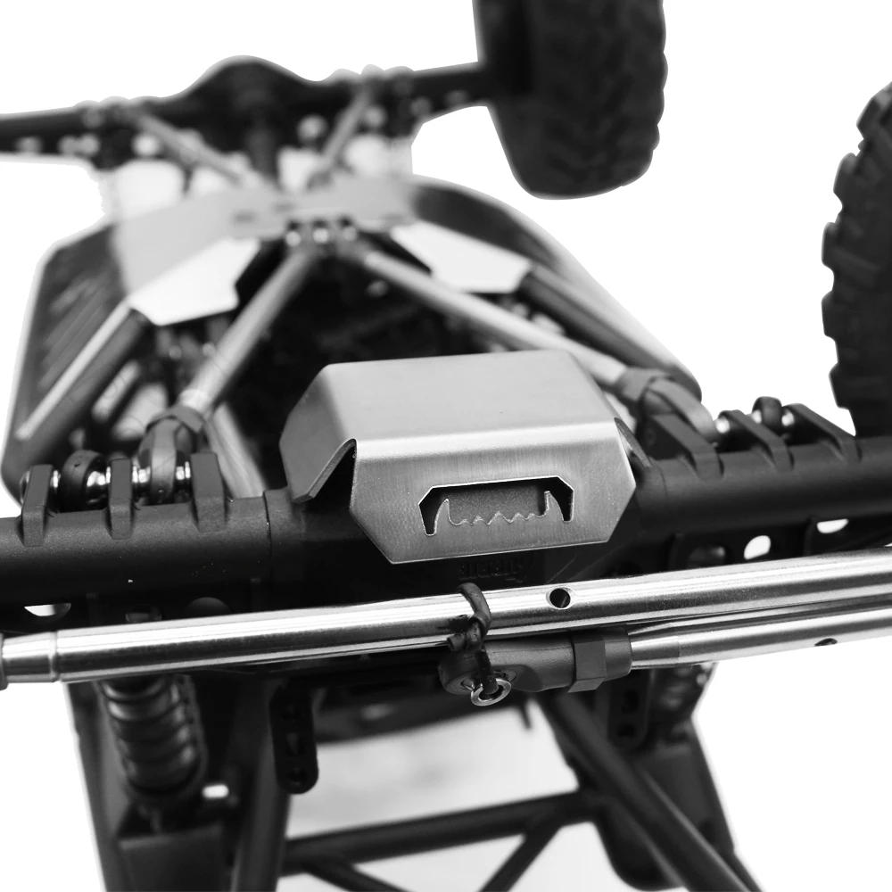 Chassis Stainless Steel Skid Plate Armor Front Rear Axle Differential Protector for 1/10 RC Crawler Axial Capra 1.9 UTB AXI03004 rc car chassis armor
