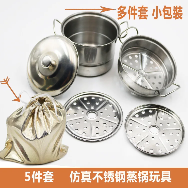  Play House Ultra-Drop Stainless Steel Children Cooking Mini Kitchen Toy Set Children Stainless Stee - 4000292845593