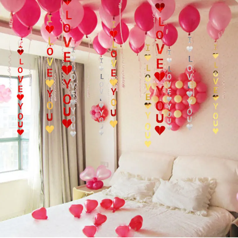 1 шт. DIY золотые/Серебристые/розовые красные бумажные флаги с надписью Happy Birthday