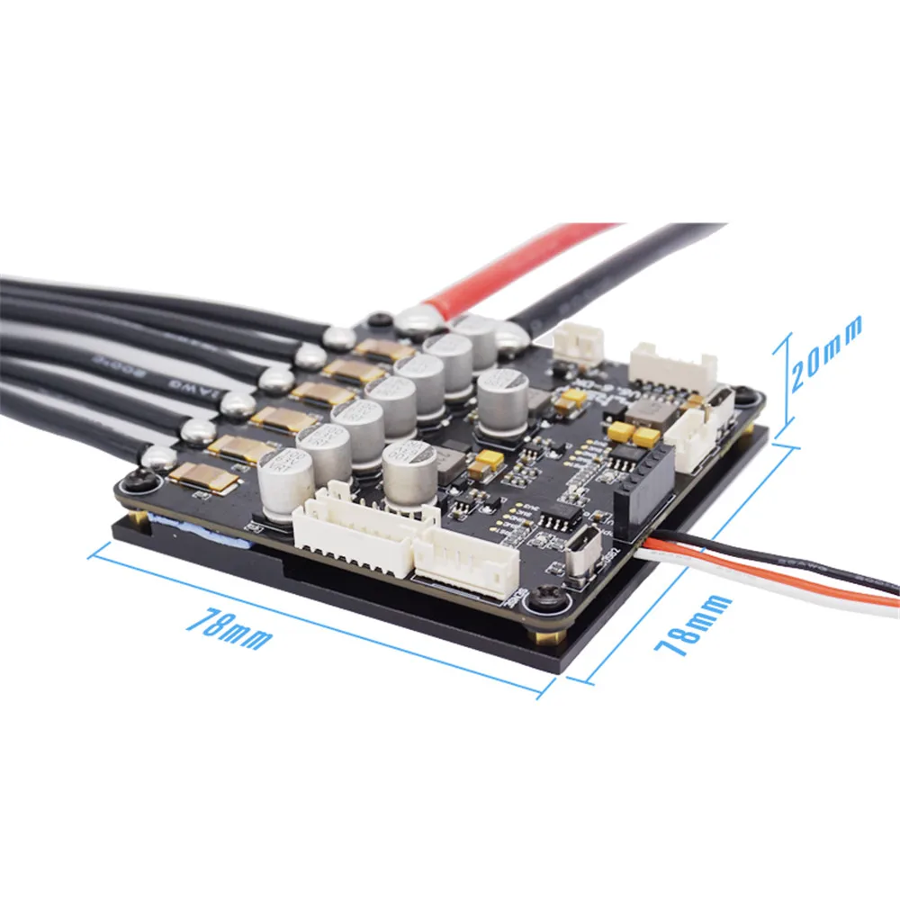 HGLRC-Flipsky Dual FSESC6.6 plus ESC Based on VESC6 Pro Switch for Electric Longboard RC Car / E-bike / E-scooter Spare Parts