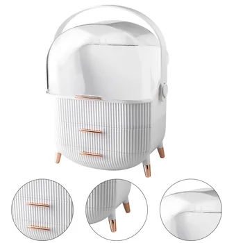 

Cosmetics Storage Box Skin Care Product Case Desktop Sundry Container for Home