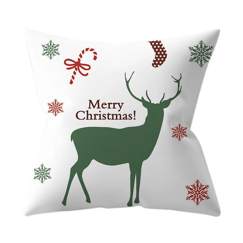 1 шт. 45*45 см Санта-Клаус Merry Christmas Наволочки Чехол новогодний домашний диван Автомобильная подушка Декоративные Чехлы для подушек