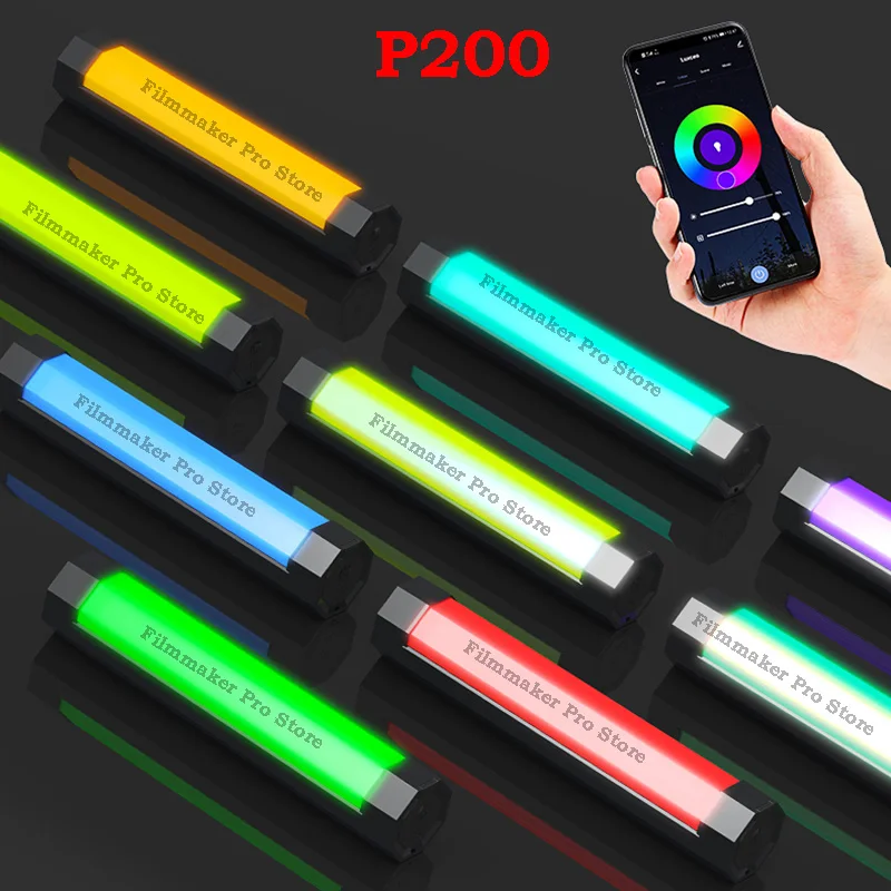 LUXCEO P200 PavoTube RGB Light Stick Tube Waterproof Handheld LED Video soft Lighting Portable phone APP Remote Control 6C | Электроника
