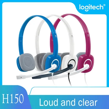 

Logitech H150 Dual 3.5mm Wired Headphone Stereo Over-Ear Headset Earphone with Microphone for Computer PC Desktop