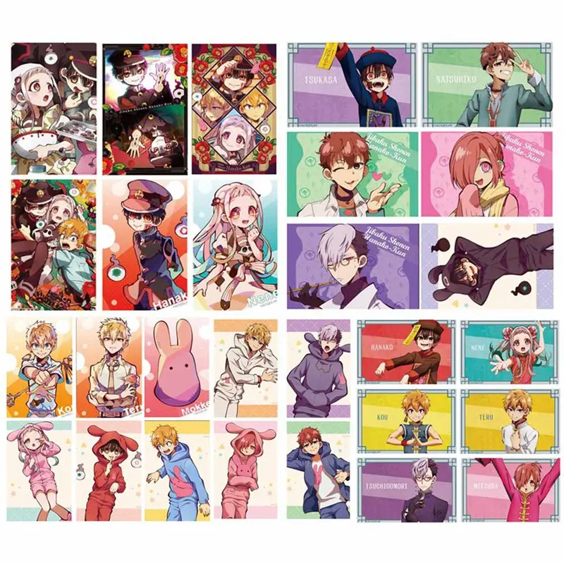

28pcs Toilet-Bound Hanako -kun Anime Card Stickers DIY Bus ID Waterproof Scrub Card Sticker Kids Sticker Toys