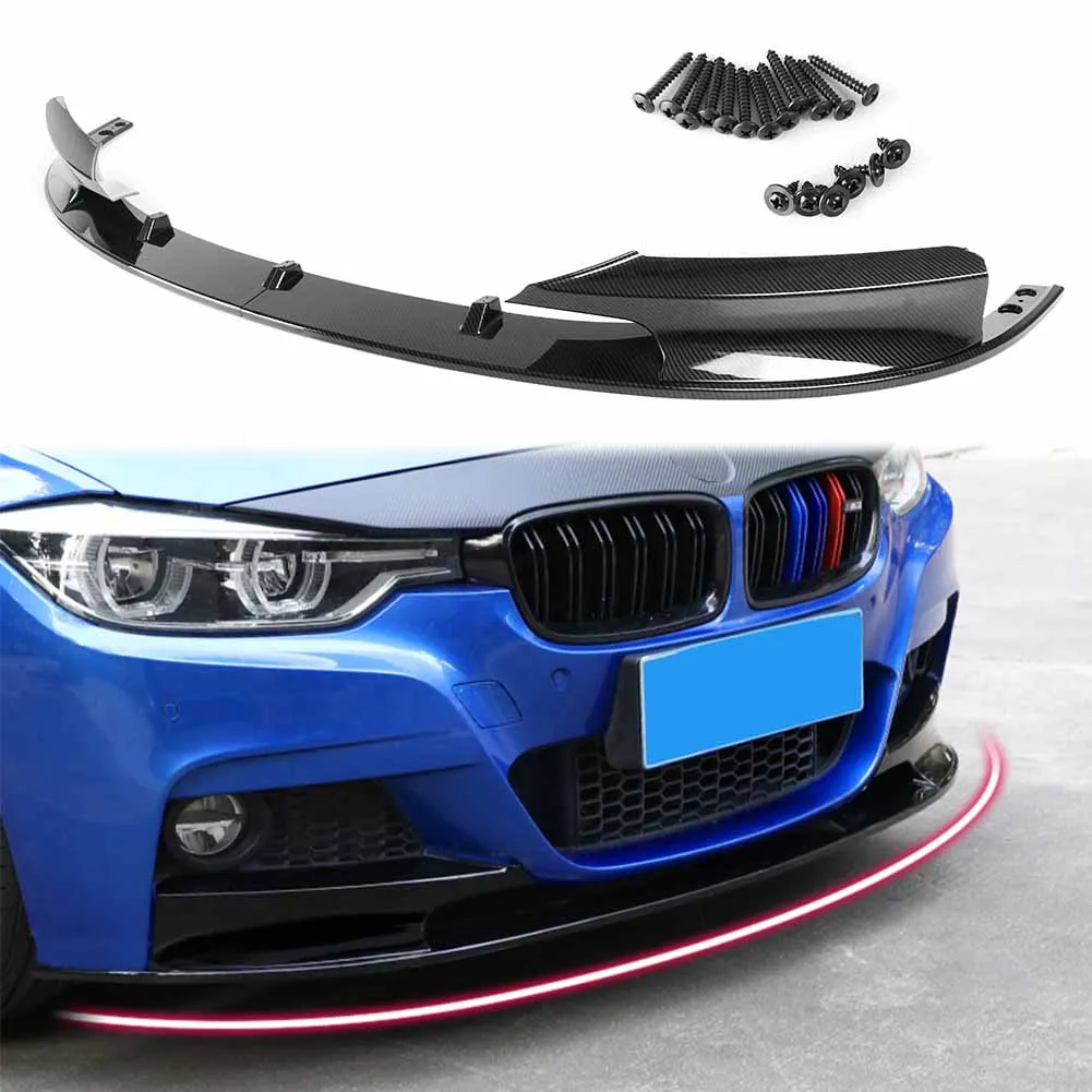 M Style Car ABS Front Bumper Splitter Spoiler Lip Trim For BMW 3 Series F30 F35 2012 2013 2014 2015 2016 2017 2018 | Автомобили и