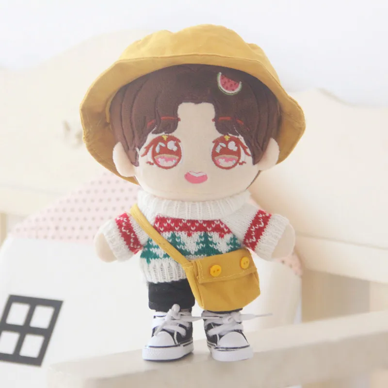 Желтый шляпа рюкзак свитер одежда брюки 20 см костюм кукла exo doll аксессуары для