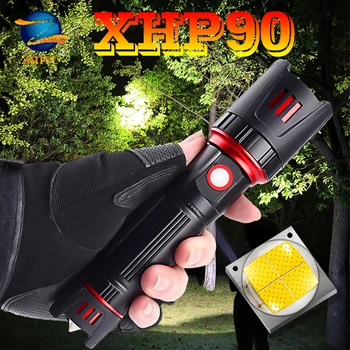 

ZHIYU 2020 NEW XHP90 Ultra Powerful 26650 LED Flashlight USB Rechargeable LED Torch Tactical Zoom Light for Camp Fishing, Hiking