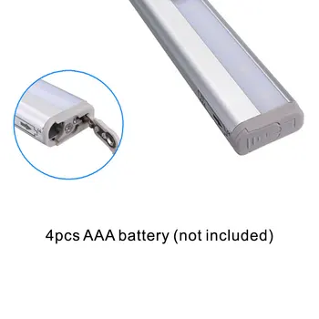 

10 LEDs PIR LED Motion Sensor Light Cupboard Wardrobe Bed Lamp LED Under Cabinet Night Light For Closet Stairs Kitchen