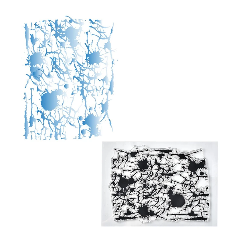 Задний фон с брызгами прозрачные штампы 2019 резиновая фотография для рукоделия