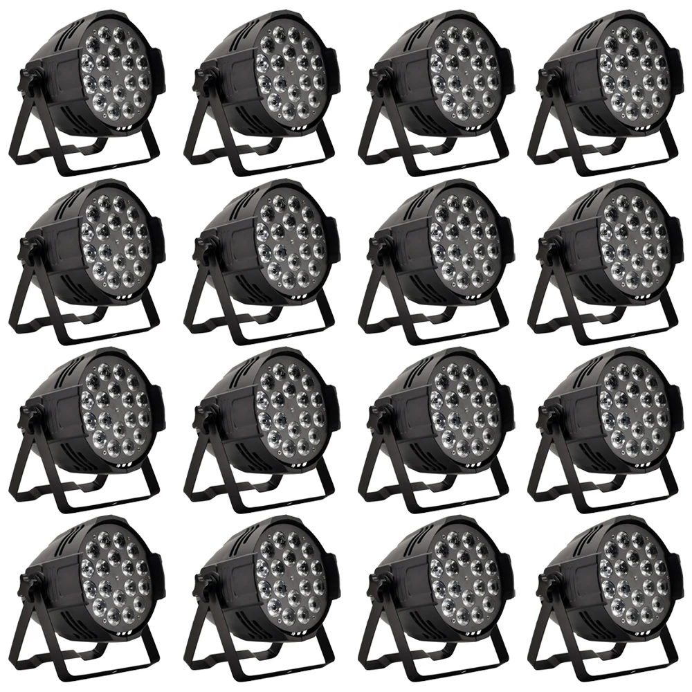 16 шт./Aluminum18x18w rgbwa uv 6in1 led par Светильник dmx сценический светильник ktv dj вечерние