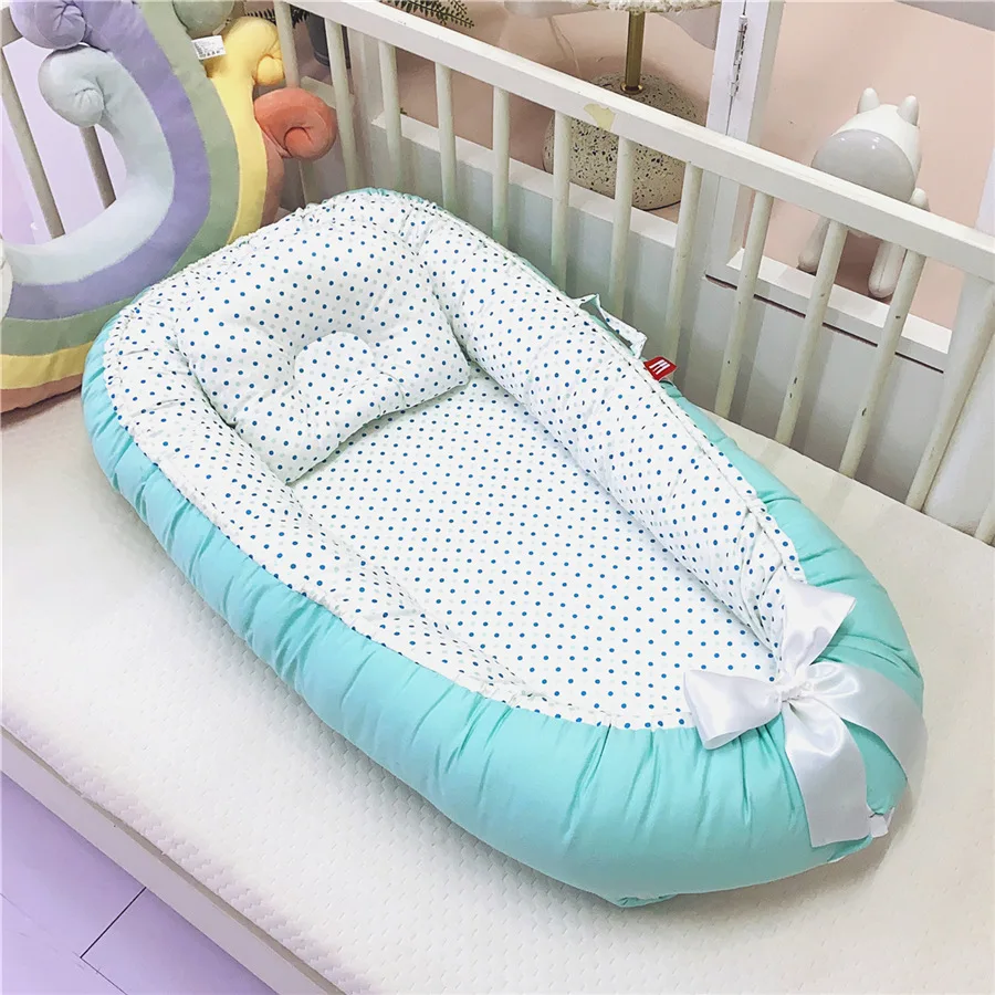 Portable bébé lit avec oreiller nouveau-né bébé nid lit Nido Bebe infantile berceau berceau bébés lit couffin