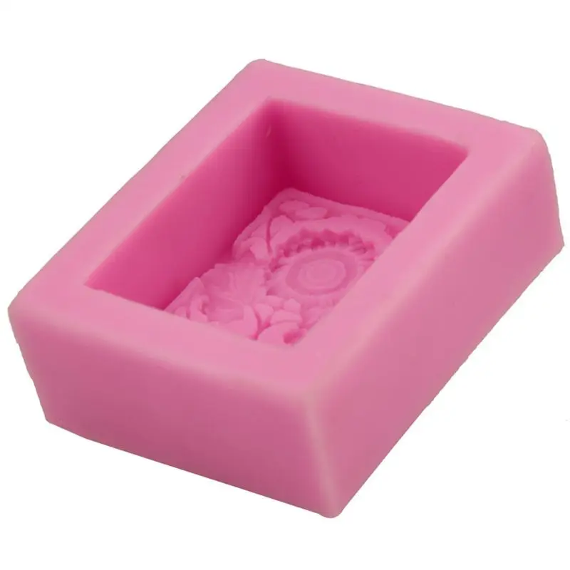 3D Подсолнух Силиконовые Мыло Плесень DIY глина свеча украшение торта фонданта 6XDD