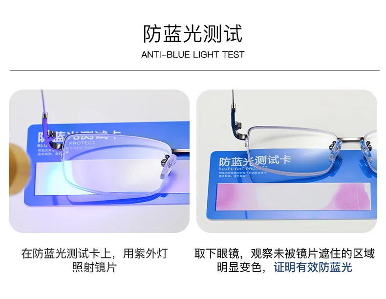 Blue Light Blocking Reading Glasses Men Progressive Multifocal Glasses Women Near Far Sight Alloy Frame Eyeglasses Diopter FML