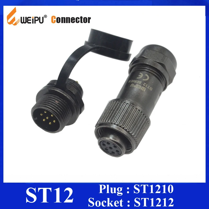 Оригинальный разъем Weipu ST12 IP67 2 3 4 5 6 7 9 контактный гнездовой кабель для переднего