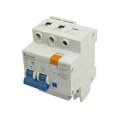 

DZ47LE-32 230VAC 25A 2P 6000A Breaking Capacity Earth Leakage Circuit Breaker