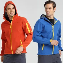 Открытый осенний и зимний открытый пары водонепроницаемый и дышащий ветрозащитный теплый плащ куртка для мужчин и женщин флис мягкий она