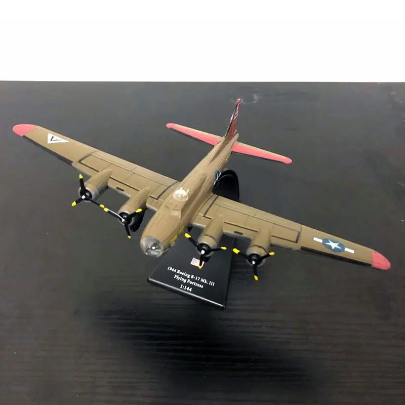 AMER 1/144 масштаб военная модель игрушки 1944 Boeing B-17 MK III летающая крепость бомбардировщик литой металлический самолет модель игрушки для коллекции