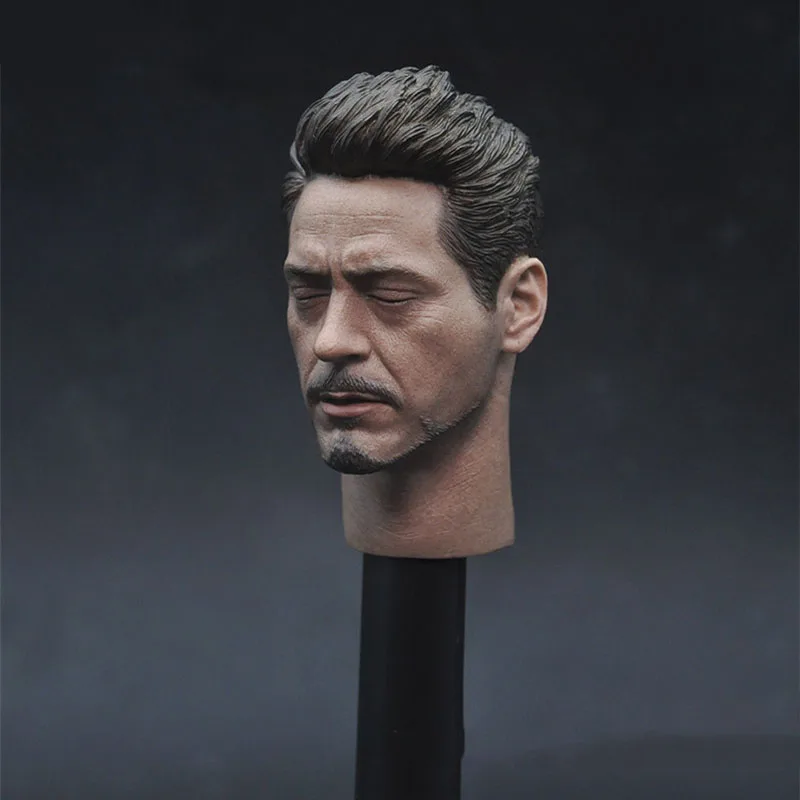 JUST A TOYS 1/6 весы медитация серия закрытый глаз Железный человек Тони Старк голова с шеей лепить Тони для 1" HT фигурка тела