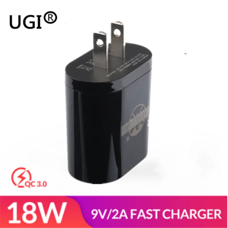 UGI QC3.0, один порт, 18 Вт, 2,5 А, быстрая зарядка, быстрое зарядное устройство USB, переходник для IOS type-c, Micro iPhone 5, 6, 7, 8 XS, samsung S6, S7, S8, Лот