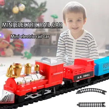 

DIY Track Train Rail Car Set Train Toy Children's Electric Toy Railway Train Set Racing Road Transportation Building Toys