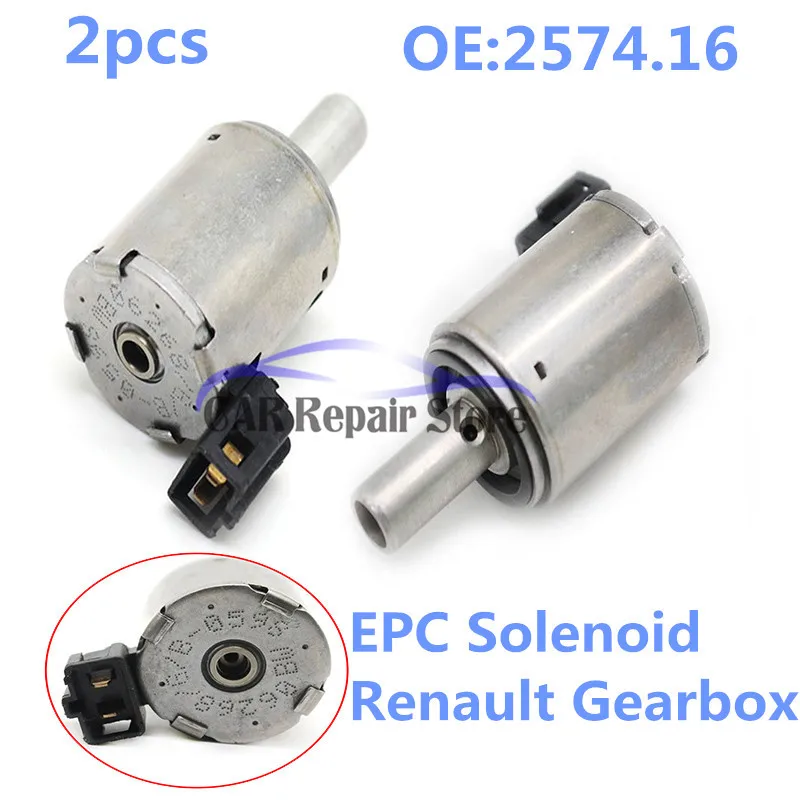 2 шт 2574,16 EPC электромагнитный Renault коробка передач для Fiat Citroen peugeot AL4/DP0 OEM 7701208174 0000257416 257416-восстановленный