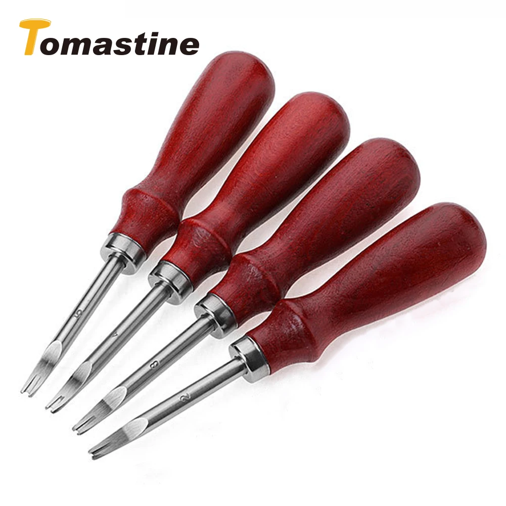 Leather Trimmer Chamfering Manual Diy Leather Engraving Beech Handle