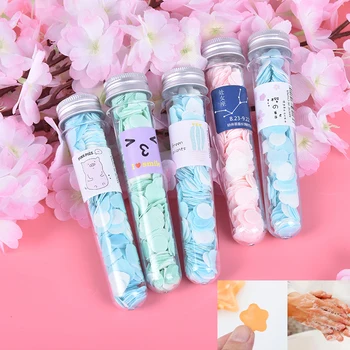 

Foaming Flower Paper Soap Slice Travel Outdoor Portable Body Washing Bath Soap Slice Case For Cleaning Tube Container