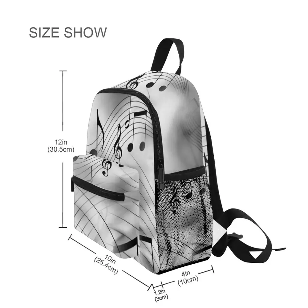 Piano Children School Bags for Kids Bagpack Teenager Girls Book Bags Music Note Girls Primary Kindergarten Preschool School Bag