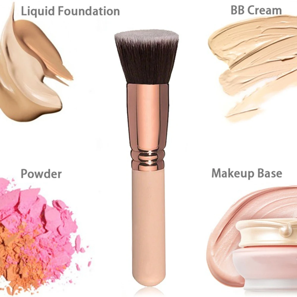 

Makeup Brush Cosmetic Brushes Kabuki Face Nose Powder Makeup Brush Cheek Contour Blusher Brush Foundation Tool