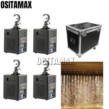 

Free shipping Upside down 400w wedding sparklar machine dmx control fireworks fountain flame machine with ti powders and flycase