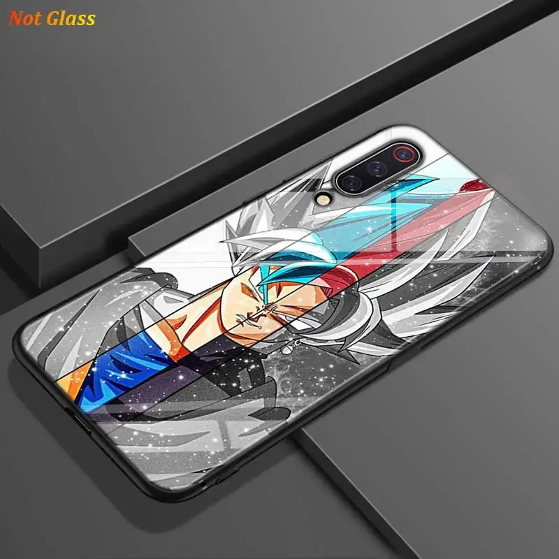 Black Cover Dragon Ball Z Goku for Xiaomi Mi A1 A2 A3 5X 6X 6 8 9 Lite CC9 F1 9T 9TPro Play Glossy Phone Case