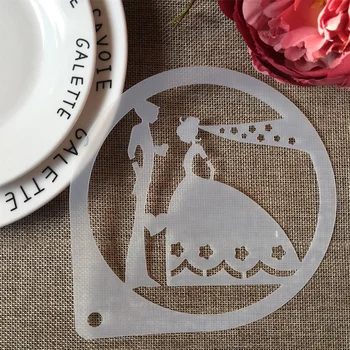 

1Pcs 15cm Wedding Bride DIY Craft Layering Stencils Painting Scrapbooking Stamping Embossing Album Paper Card Template