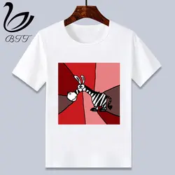 Забавная футболка с рисунком зебры; топ для мальчиков; детская футболка с принтом; Забавные футболки; летняя футболка с короткими рукавами
