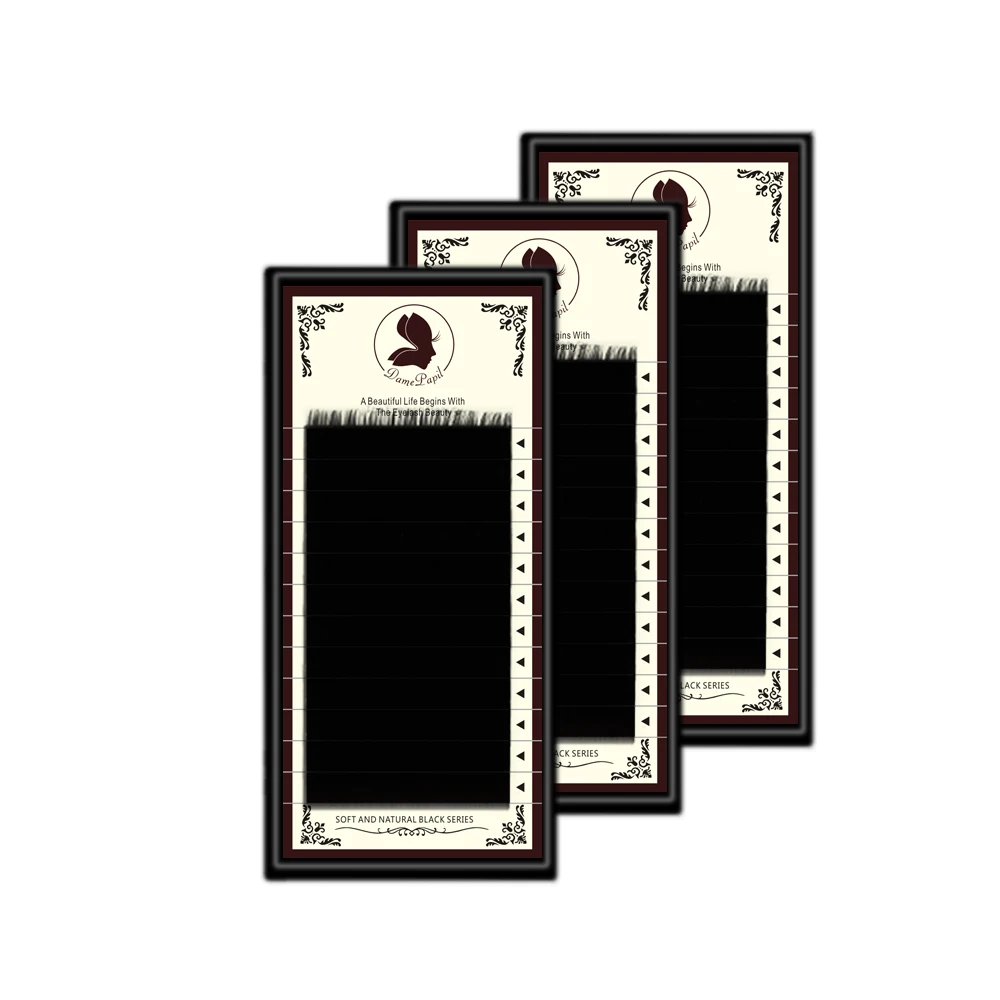 Профессиональные индивидуальные наращивания ресниц DamePapil C/D Curl 0 03/0 05/0 07/0 10/0 15/0 20