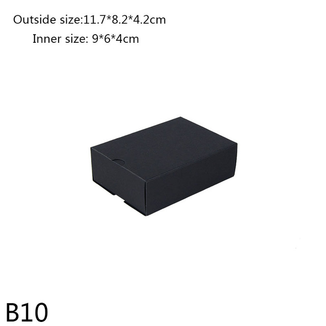Black White Kraft Paper Box Candy Chocolate Storage Jewelry Boxes Wedding Birthday Party Gift Package Suppiles Home Decor