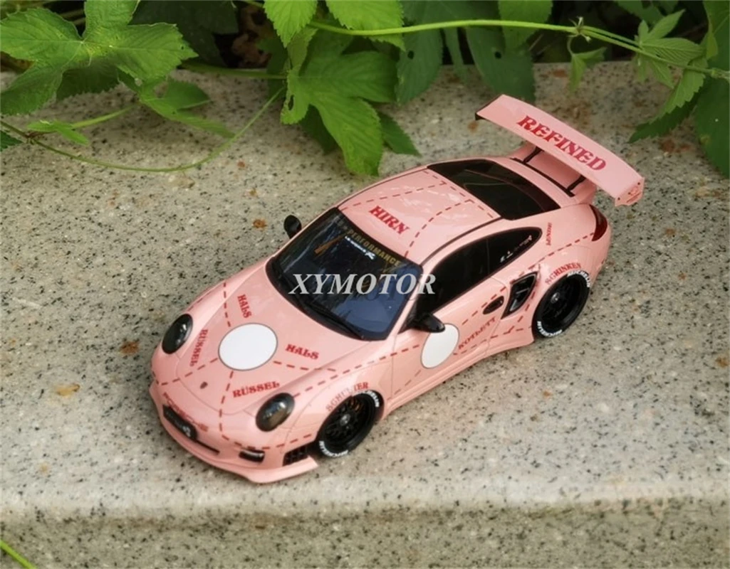新しいgt精神1 18ポルシェ911 997 Jaden C Lbダイキャストモデルカーピンク豚キッズギフト表示コレクション ダイキャスト 車のオモチャ Aliexpress