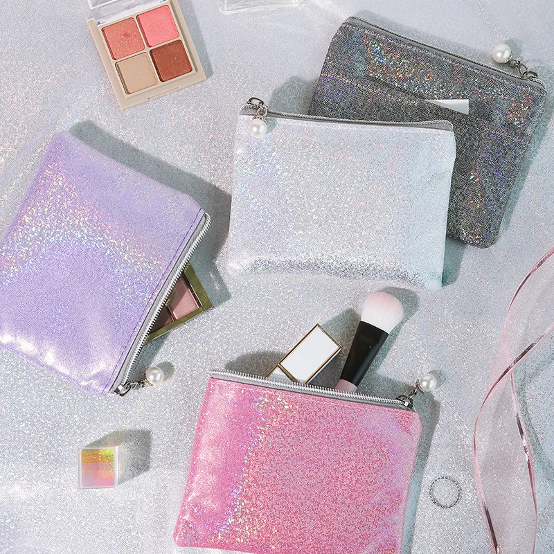 

Laser Storage Bag Creative Fantasy Girl Large-capacity Cosmetic Bag Shinny Storage Bag 4 Colors for Choose Multi-functional Bag